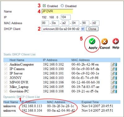 Dlink Set Static IP