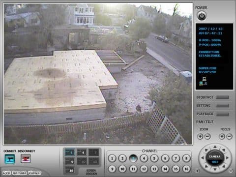 Construction Security Camera View
