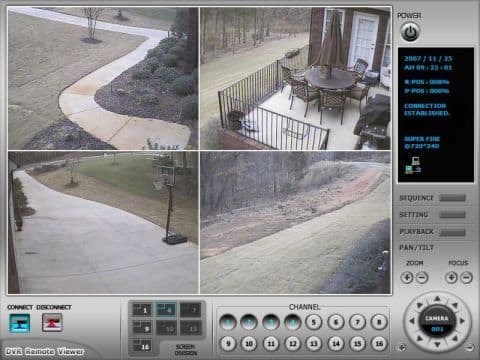 home surveillance system with remote viewing