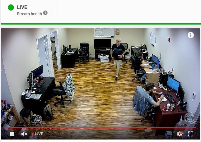 ip camera stream to youtube