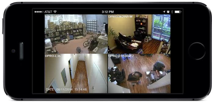 Remote iPhone View for Security Cameras