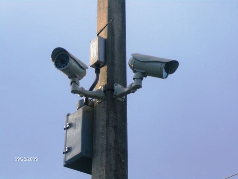 surveillance cameras outdoors