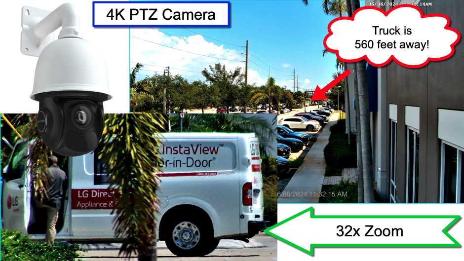 4K PTZ Camera w/ 32x Zoom and Auto-Tracking AI Software