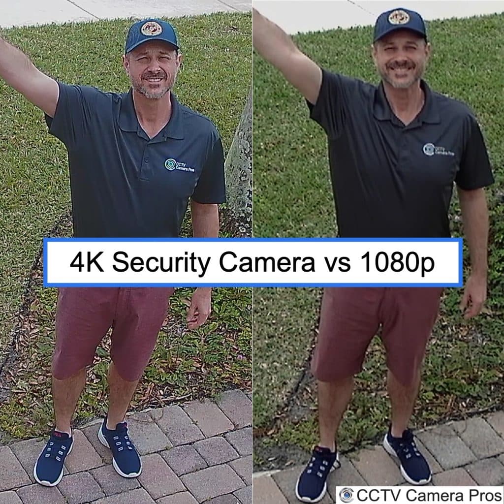 4K vs 1080p security camera