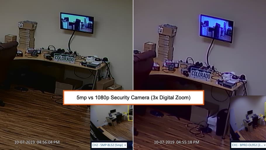 5mp vs 1080p license plate camera