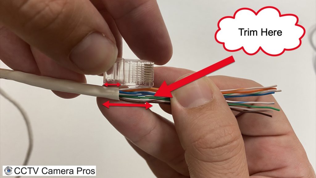 trim twisted pairs cat5 cable