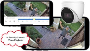 AI Security Camera Recorded Video Search and Playback from iPhone App