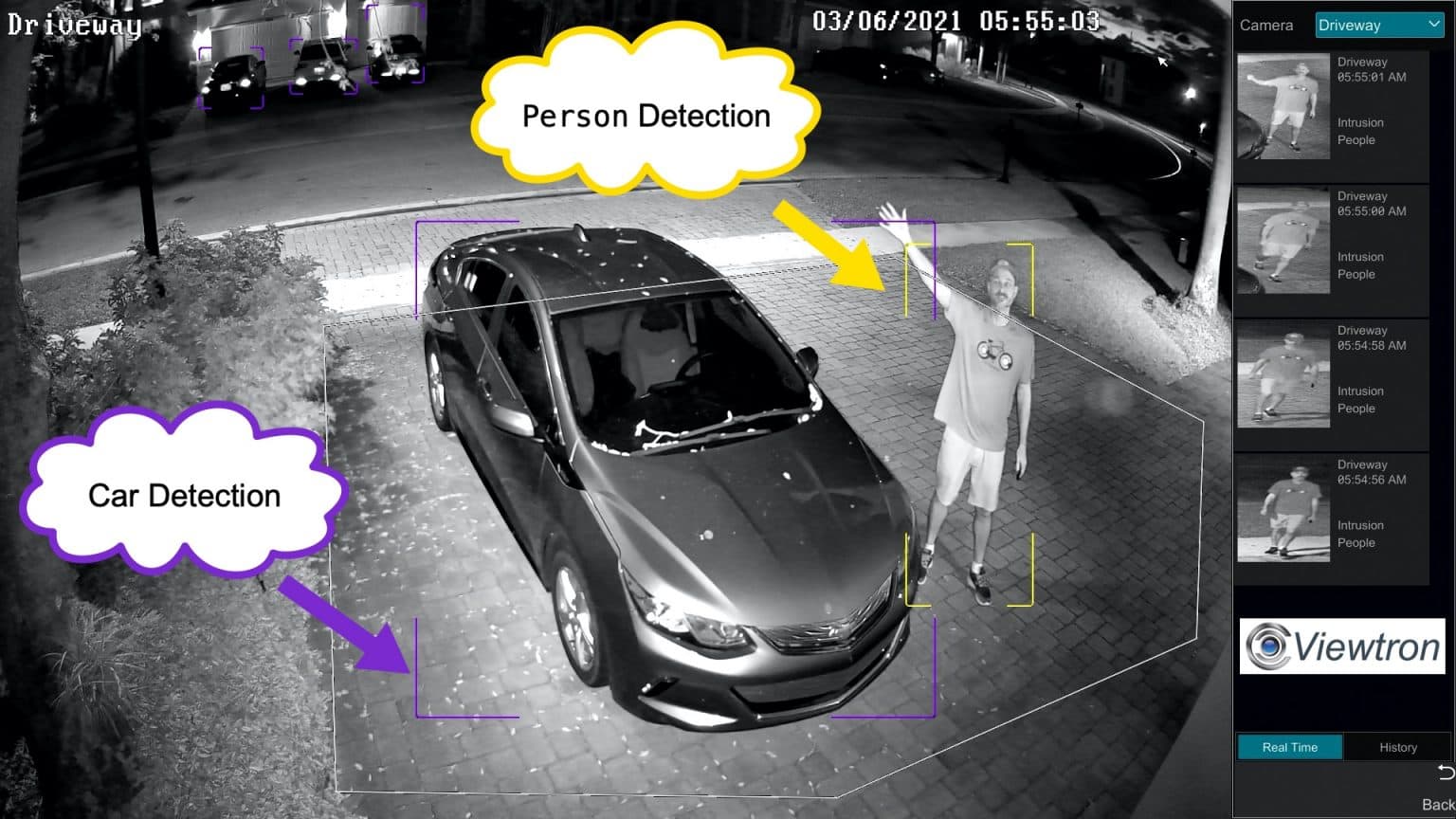 Night Time IP Camera Person Detection [Video Demo]