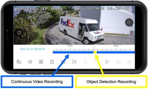 AI security camera mobile app
