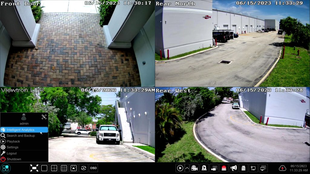 AI Security camera video