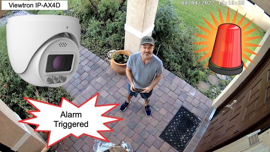 Alarm Security Camera with Audio and Light Alarms