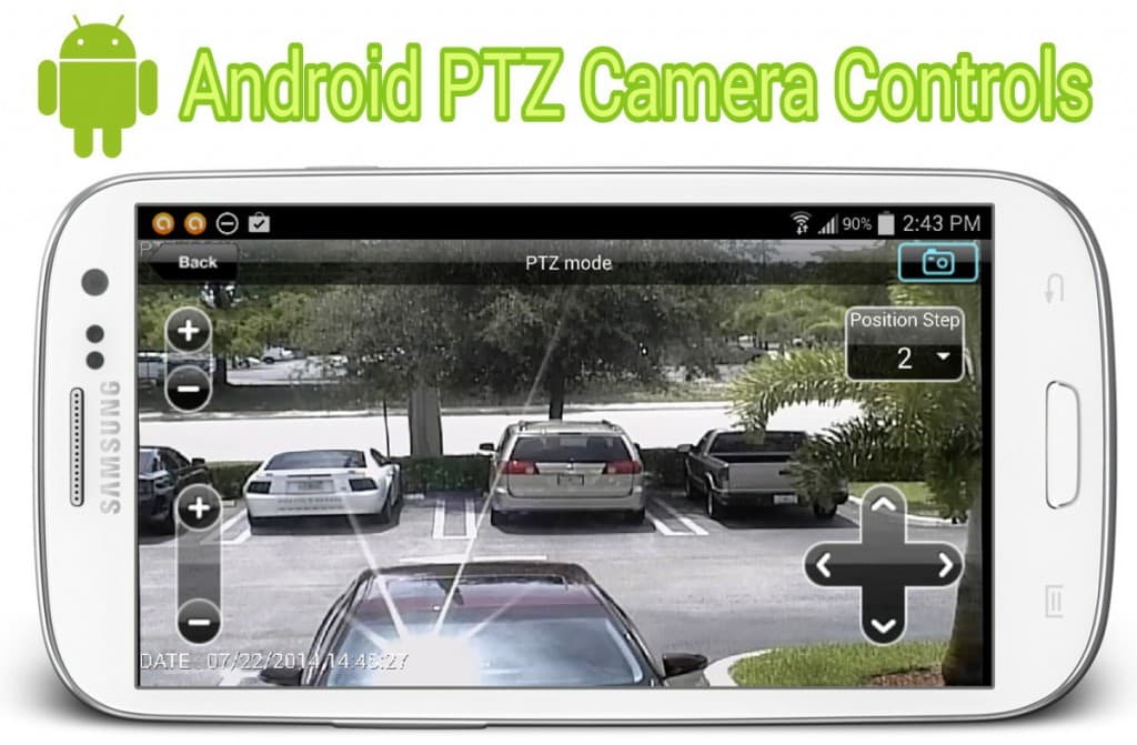 Android CCTV App with PTZ Camera Controls