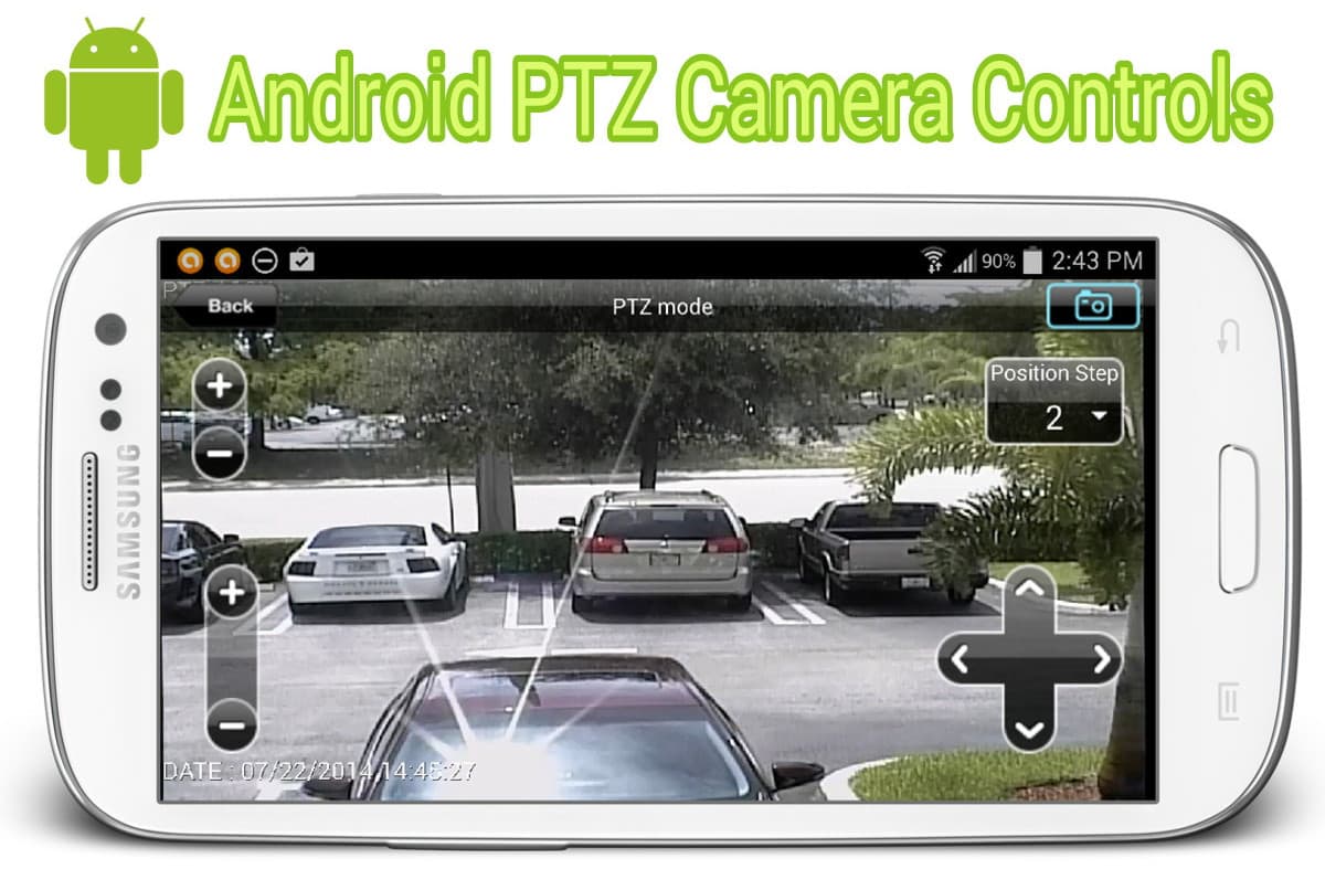Android App PTZ Camera Controls