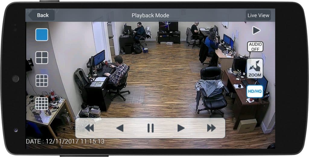 Android DVR Viewer App Recorded Video