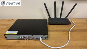 CCTV DVR network connection to router