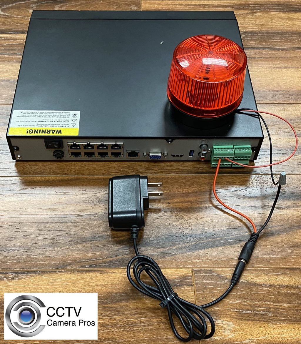 DVR Alarm Relay Output