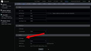 DVR NVR Enable RTSP Video Streaming