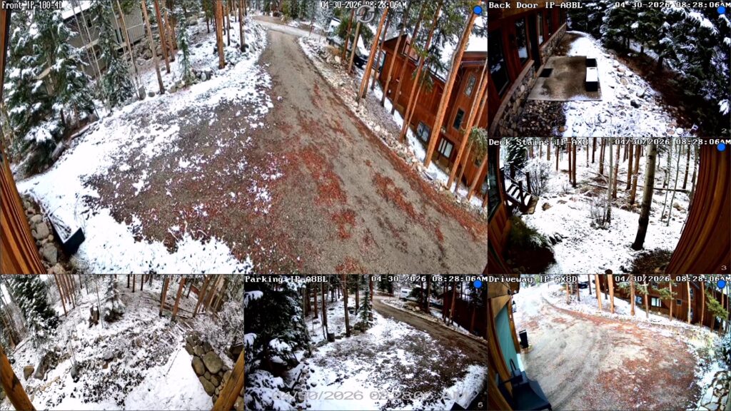 DVR multiplexer security camera view