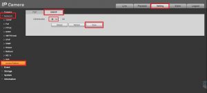 Dahua IP Camera enable ONVIF