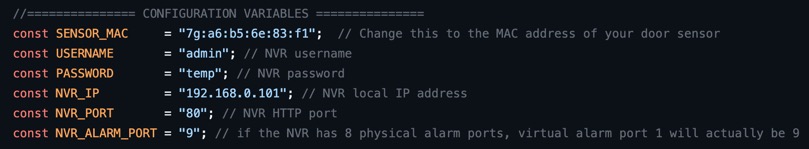 Edit API server script code