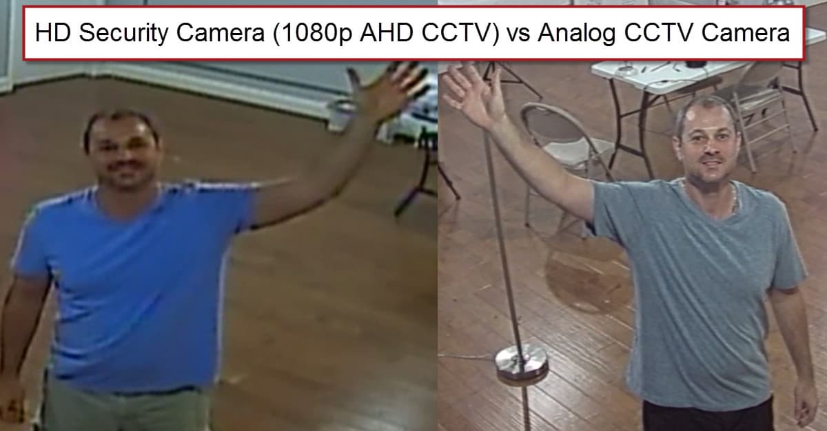 HD security camera vs analog CCTV camera