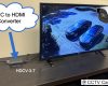 HDMI security camera connected to TV