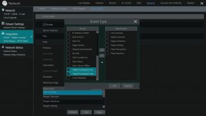 IP Camera API enable events on NVR