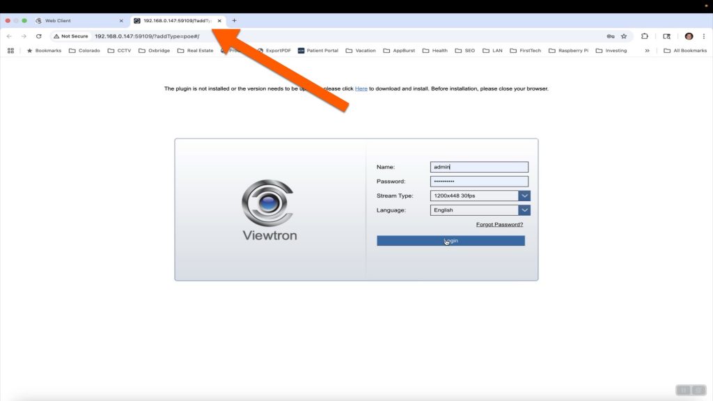 IP Camera Firmware Login