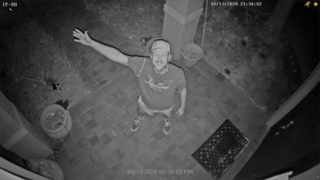 4K IP camera infrared surveillance snapshot