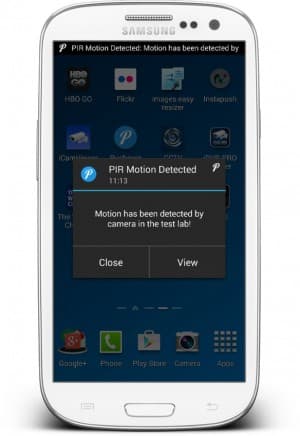 IP Camera Push Notifiction Android App