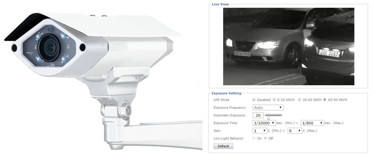 License Plate Recognition, Zavio IP Cameras