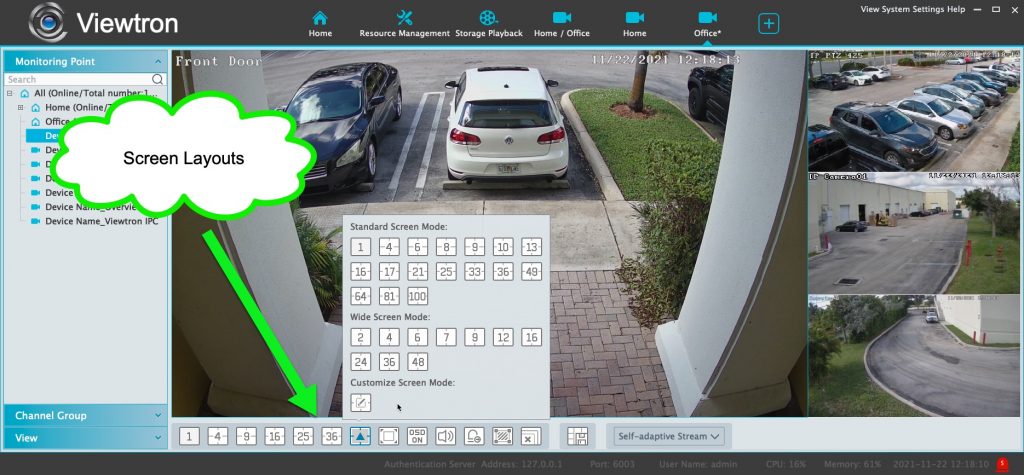 NVMS security camera software