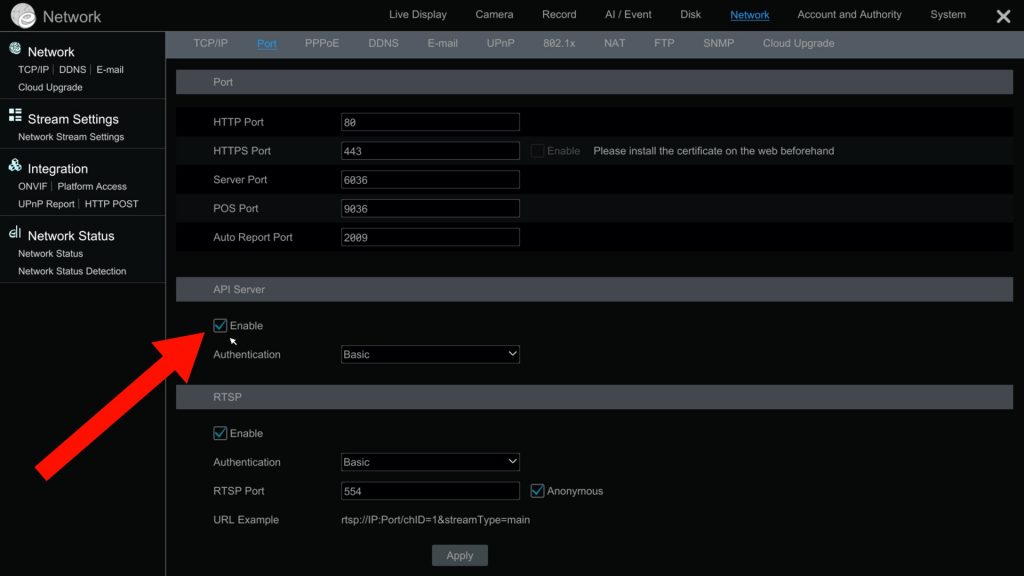 NVR API Server