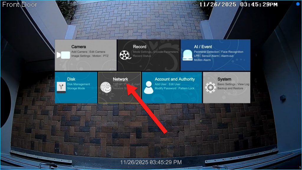 NVR Network Settings