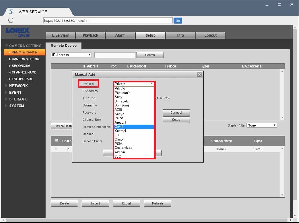 lorex ip camera setup