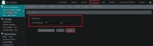 Viewtron AI Event Push settings with Enable checked Push Schedule 24x7 and Apply