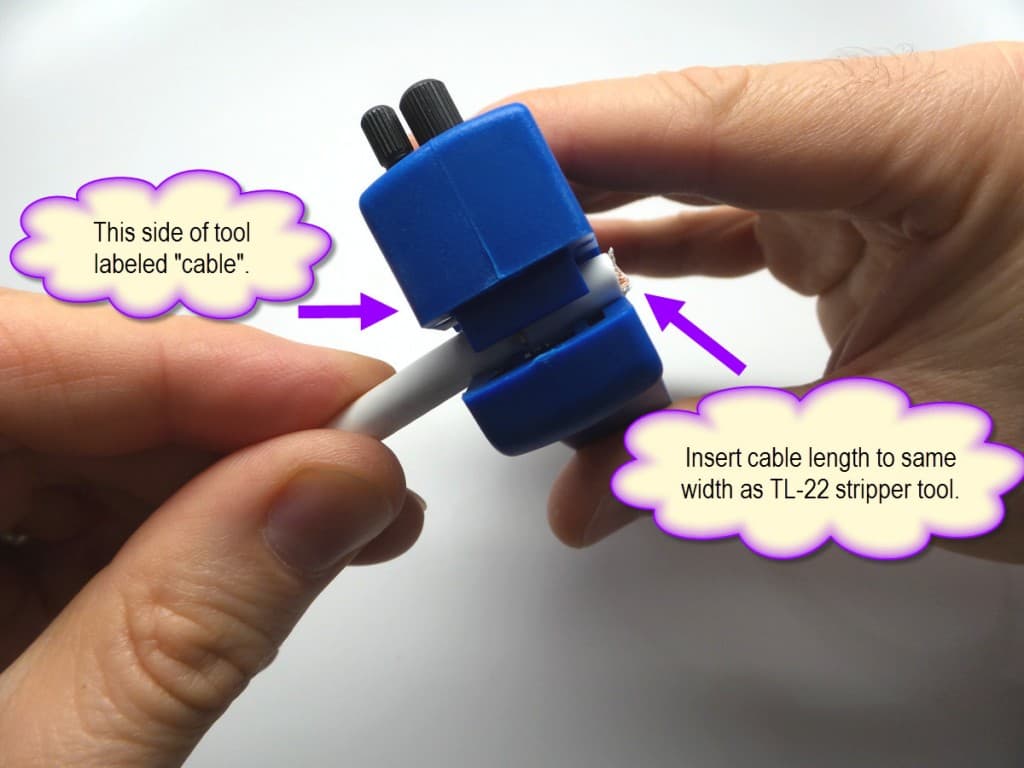 How to Attach Crimpon F Connector to RG59 Coaxial Cable