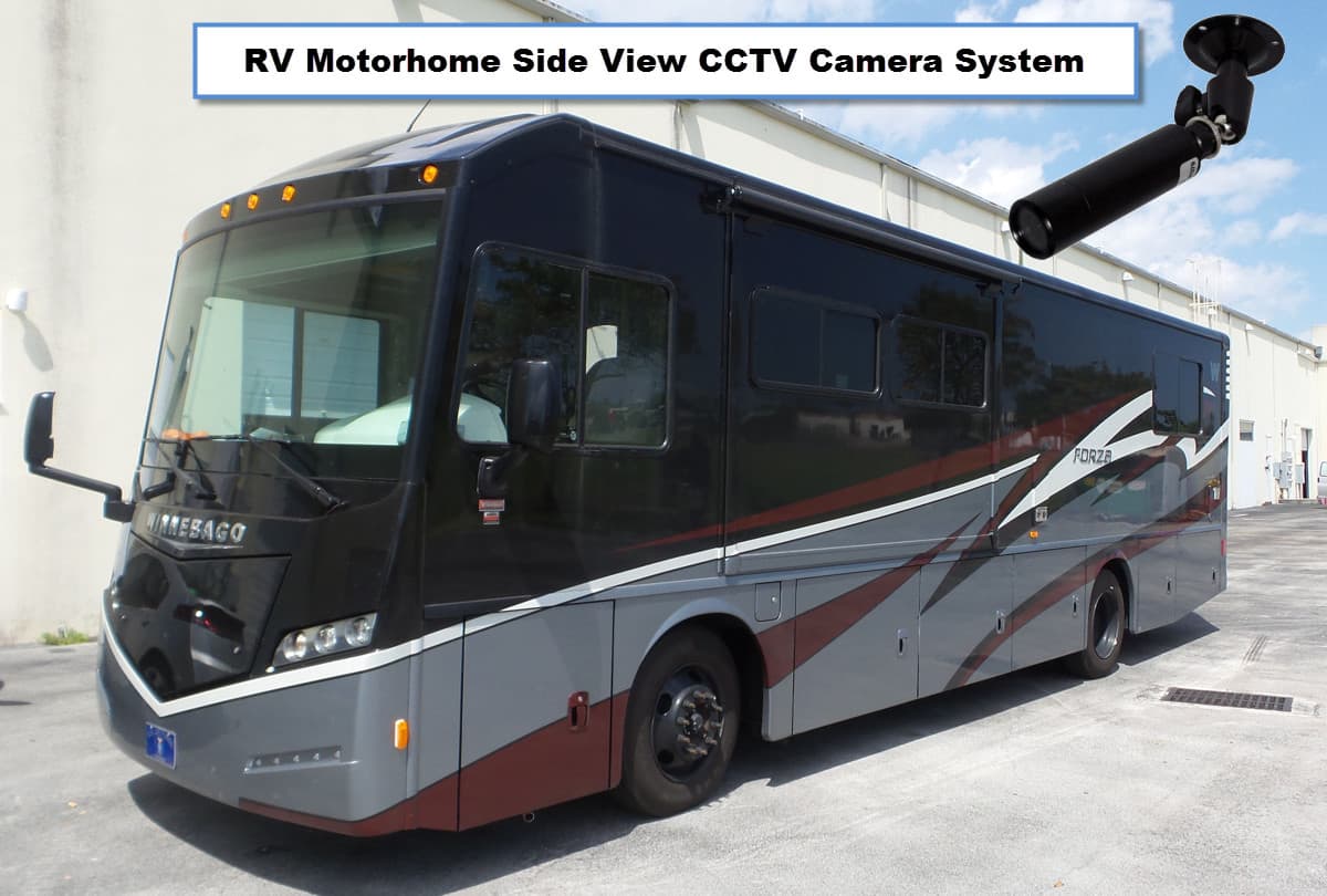 RV Motorhome Side View CCTV Camera System