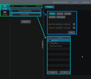 Step-by-step searching for AI Event in Intelligent Analytics