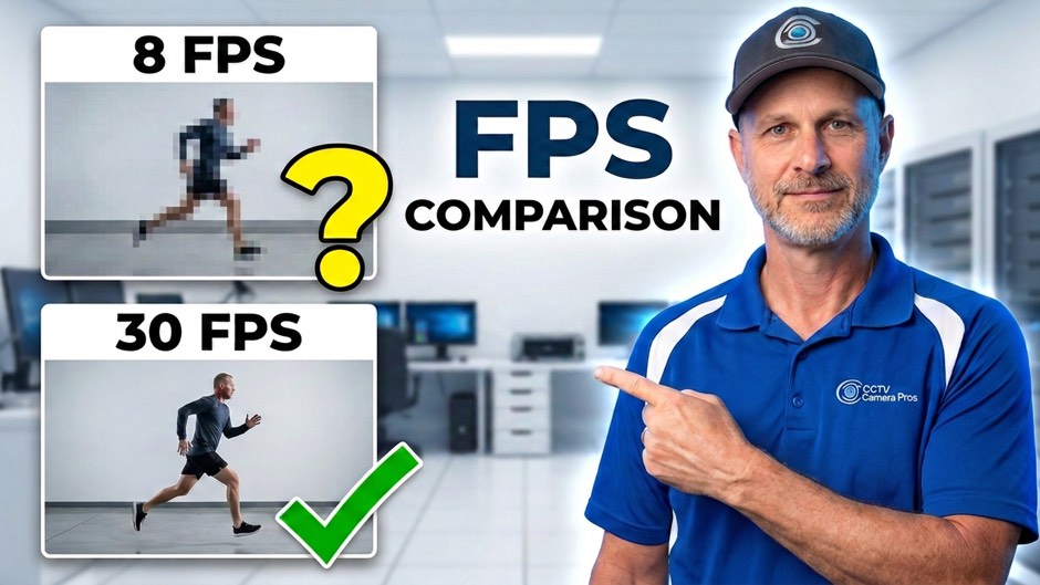 Security Camera 30FPS Recording vs 8FPS