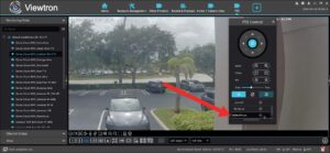 VMS Software PTZ camera controls
