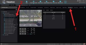 VMS software PTZ preset settings