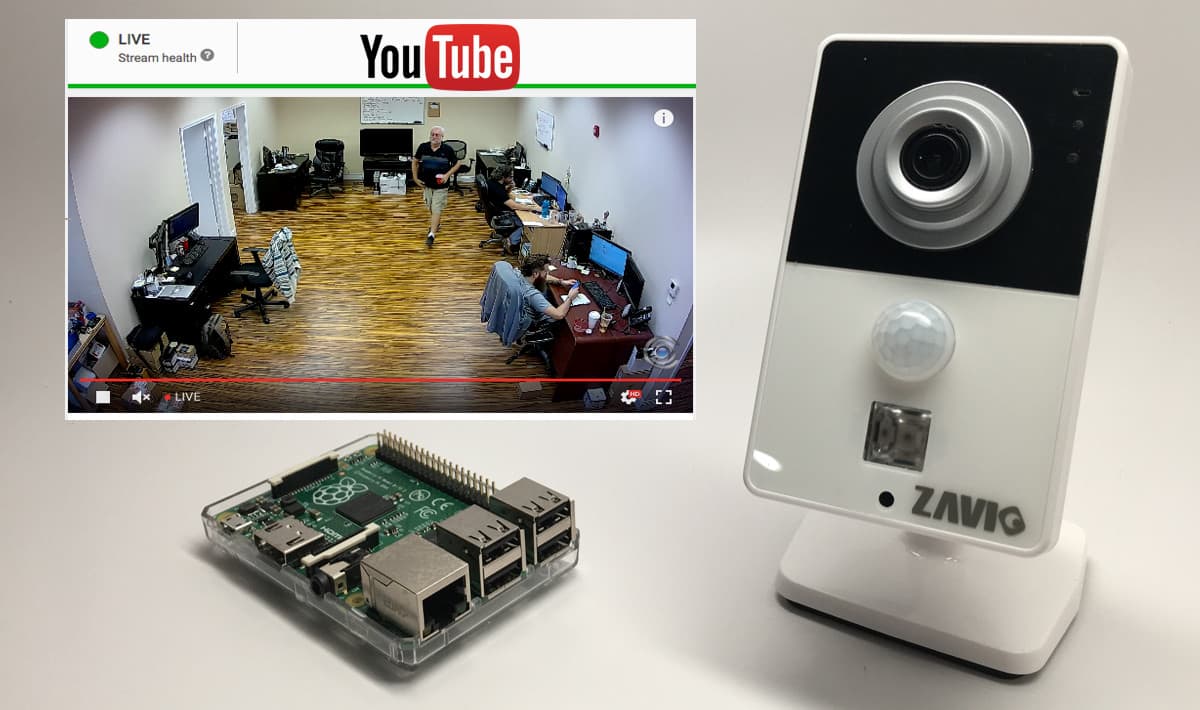 YouTube Live Stream Video Raspberry Pi IP Camera