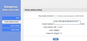 add RTSP stream IP decoder