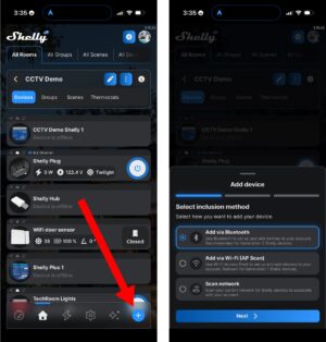 Add Shelly Device to Mobile App