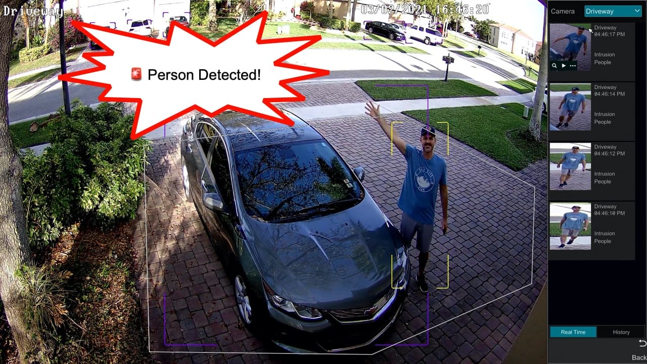 ai security camera person detection
