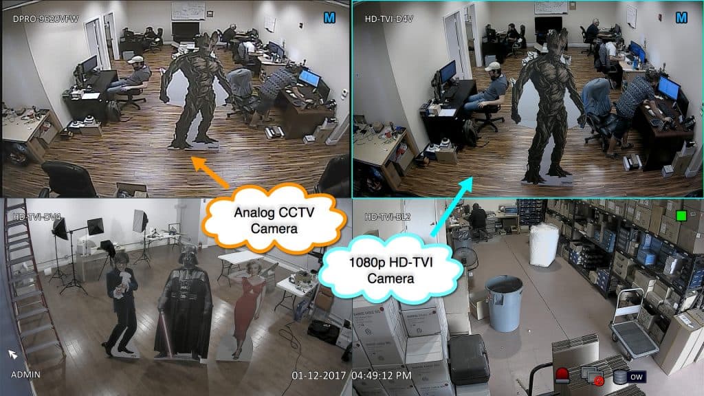 analog CCTV camera vs hd-tvi security camera