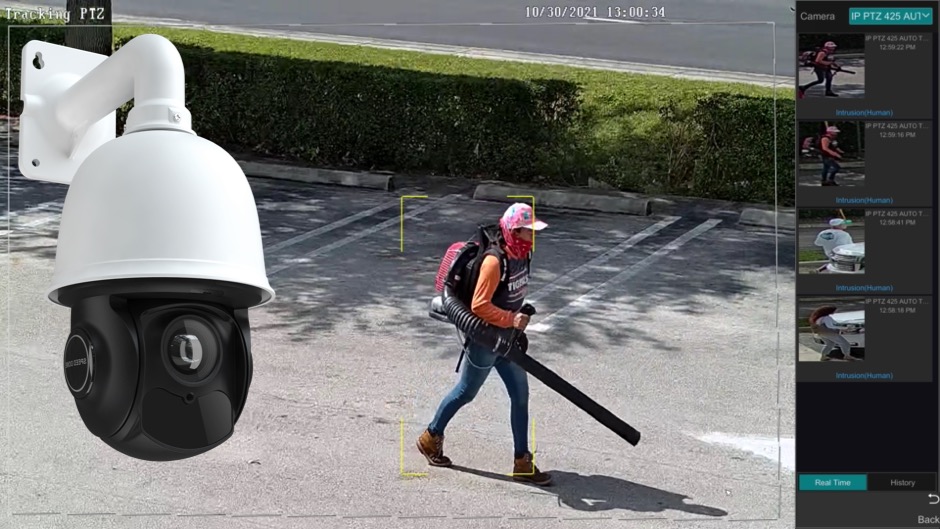 AutoTracking PTZ Camera with Object Detection AI Software