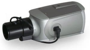 box-style CCTV camera with zoom lens
