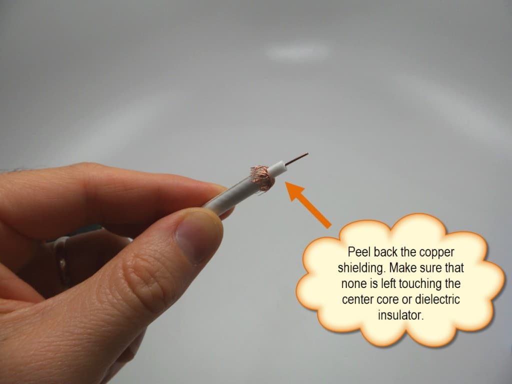 How to Attach Crimpon F Connector to RG59 Coaxial Cable